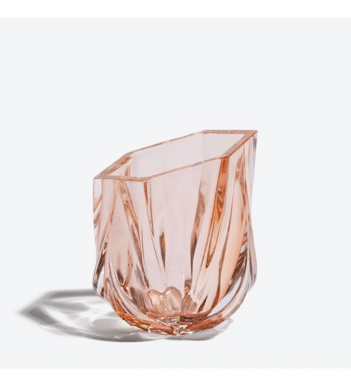 Zaha Hadid Design Shimmer闪耀系列水晶烛杯玫瑰粉H10cm